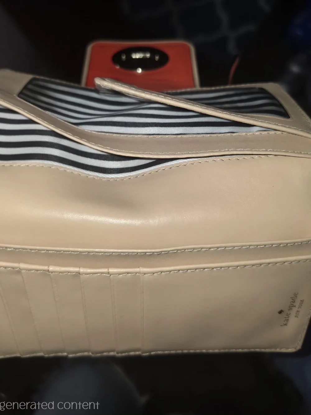 Kate Spade Orange Leather Wristlet Wallet